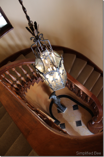 san francisco designer showhouse staircase lantern