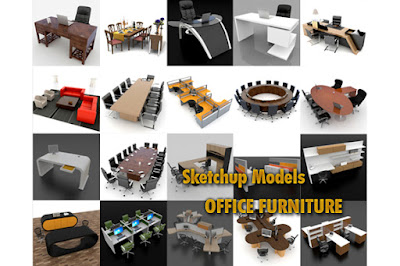 SKETCHUP 3D MODELS OFFICE FURNITURE