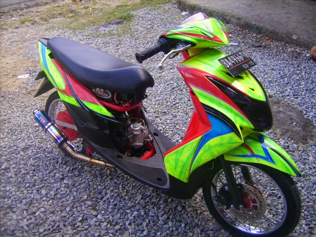 Modifikasi Mio Soul Warna Kuning Modifikasi Motor Kawasaki Honda