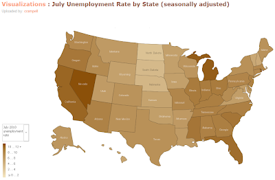 crampell: July 2009 Unemployment Rate by State (seasonally adjusted)