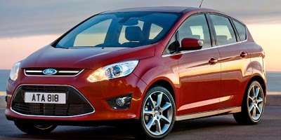 Red color Ford C-MAX Wallpaper
