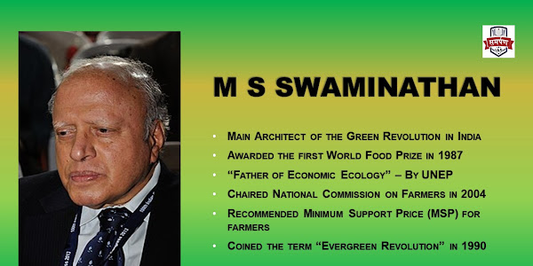 EDITORIAL REVIEW: M S Swaminathan - Man of Science & Humanity