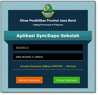 Aplikasi install syncdapo jabar merupakan aplikasi yang dikembangkan Disdik Provinsi Jawa Barat.