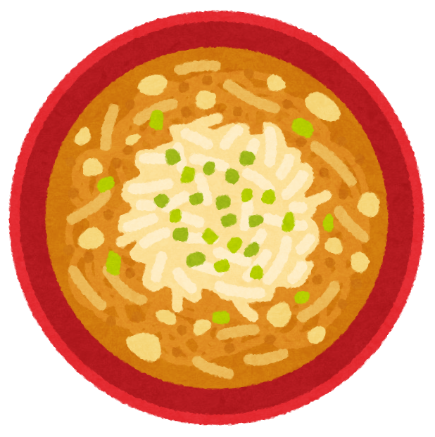 上から見た味噌ラーメンのイラスト かわいいフリー素材集 いらすとや