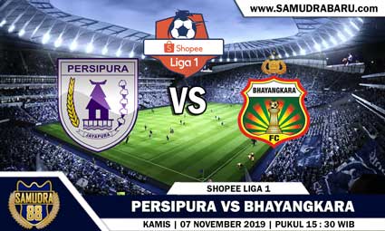 PREDIKSI SKOR BOLA JITU PERSIPURA VS BHAYANGKARA  07 NOVEMBER 2019