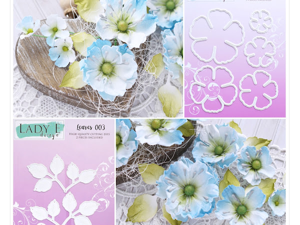 Handmade Paper Flowers - Lady E Design Cutting Dies