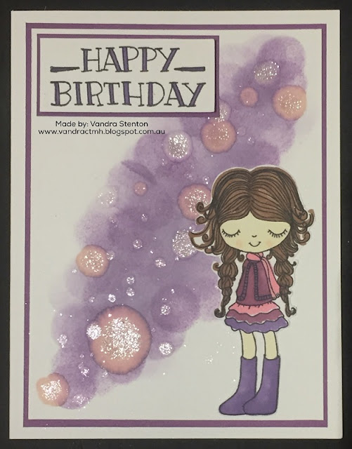Bushel and a Peck, Awesome, Apple, pie, fruit, Birthday, happy birthday, Sponge daubers, sponging, daubers, Shimmer Brush, pansy, purple, girl, appreciation, Love, #CTMHBeautifulFriendship, Beautiful Friendship, #CTMHVandra, Vandra, universe
