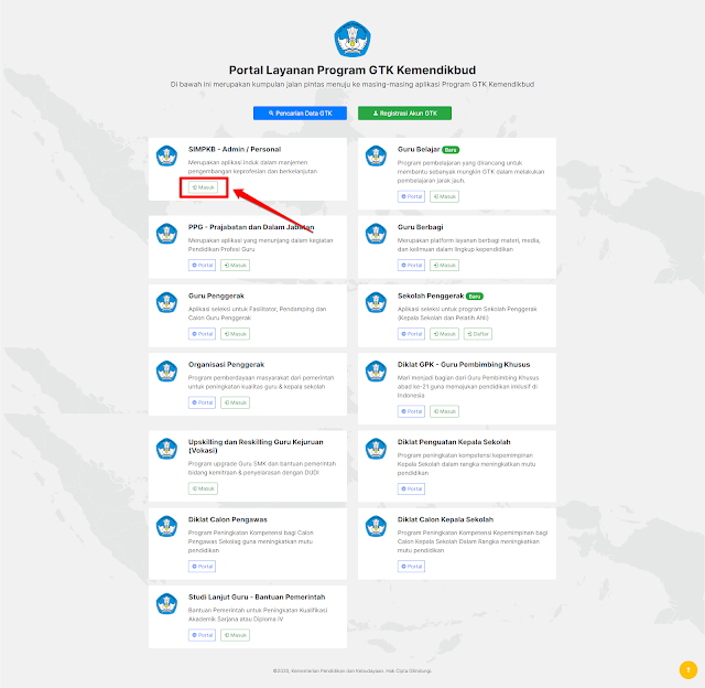 program-program yang terdapat dalam layanan SIMPKB