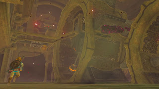 Link inside Vah Ruta with the giant cogwheels