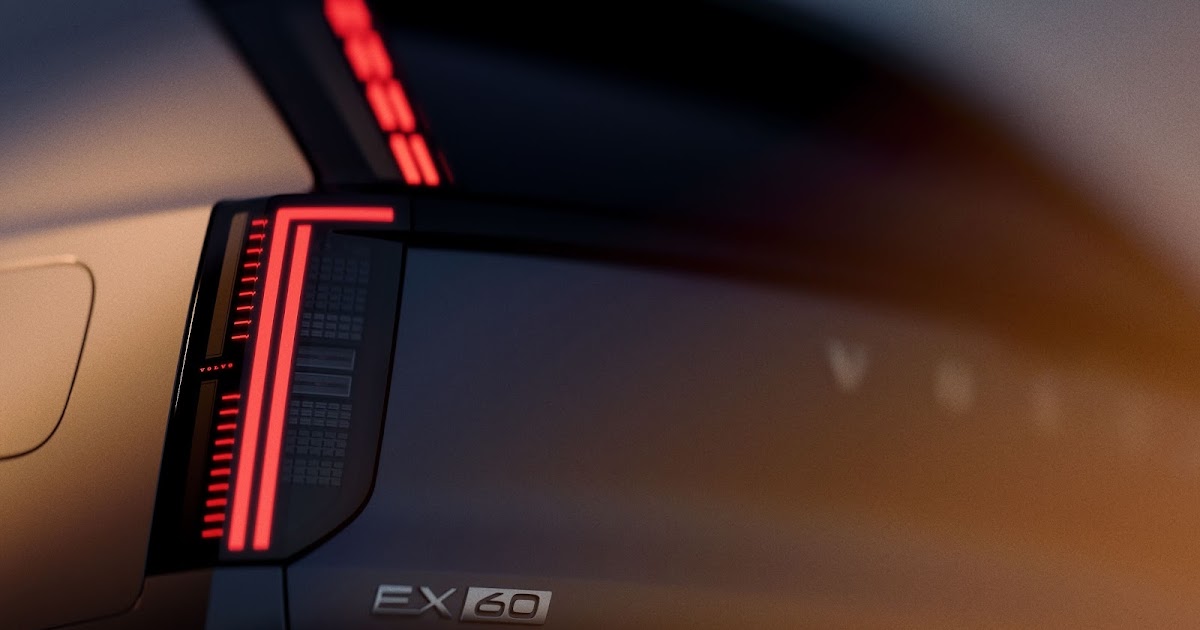 Volvo revela novas imagens oficiais em teaser do EX60, que estreia no início de 2026