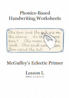 0-1 Handwriting Booklet - Lesson I:  letters acdnrt.