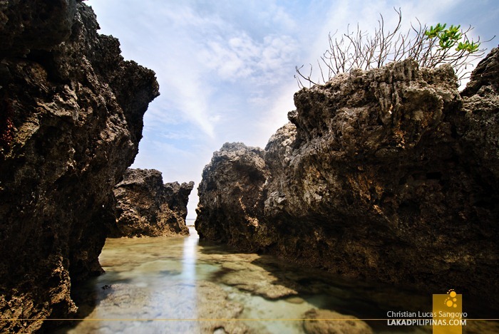 Coral Rocks on the Beach of Currimao
