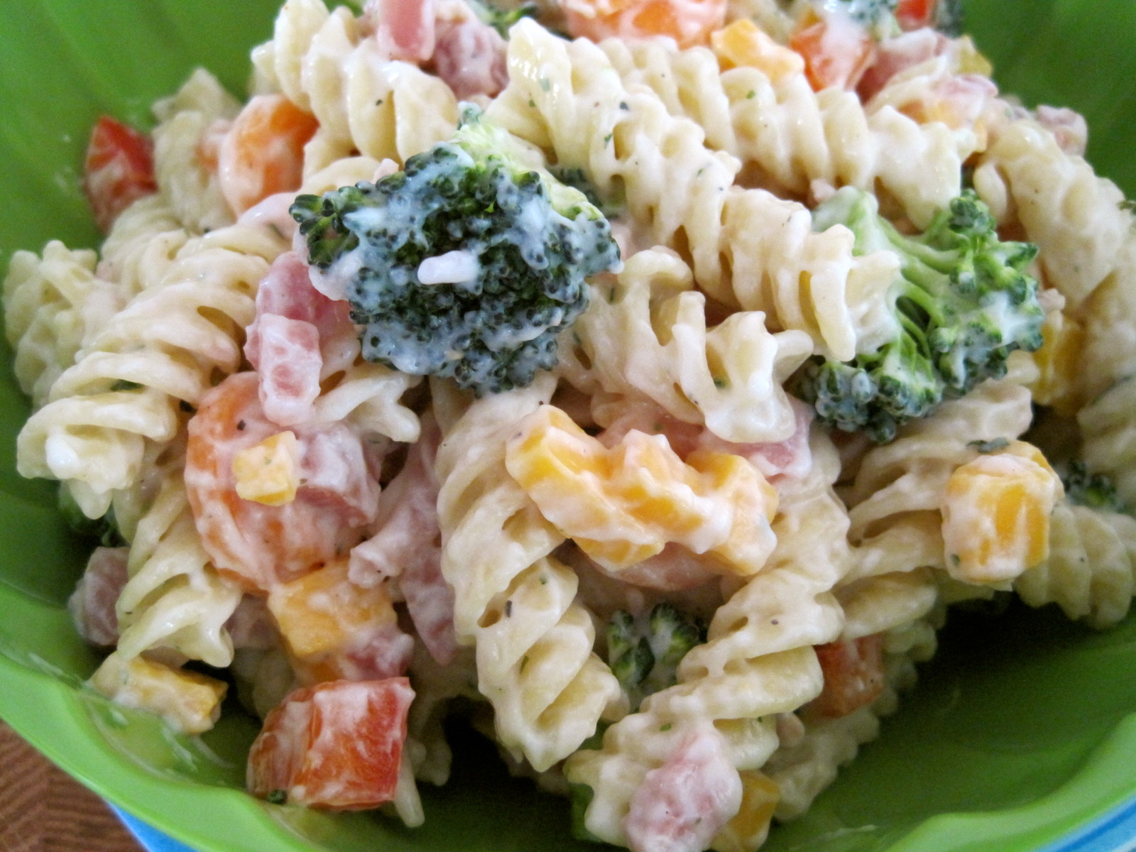Home Cooking For Six   One   Ranch Pasta Salad
