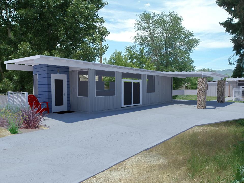Container Homes: 2x 40ft Shipping Container Home, - Sarah House 