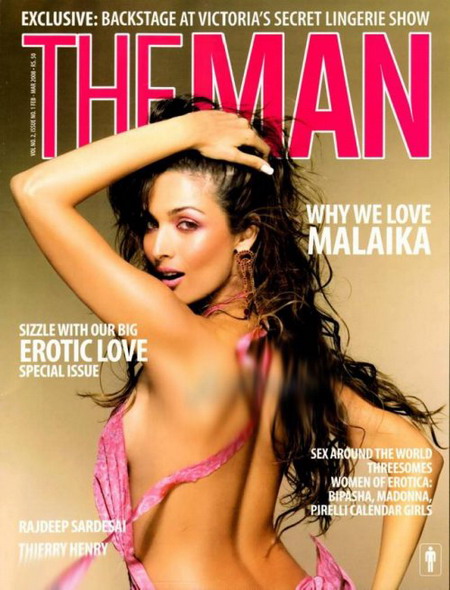 Malaika Arora Khan exposing for THE MAN magazine photoshoot