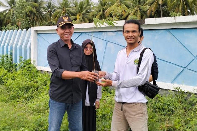 Mahasiswa KKN Universitas Hamzanwadi tanam 200 pohon di Sunrise Land Lombok