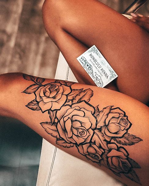 Tatuagens femininas - 70 ideias para fazer nas coxas