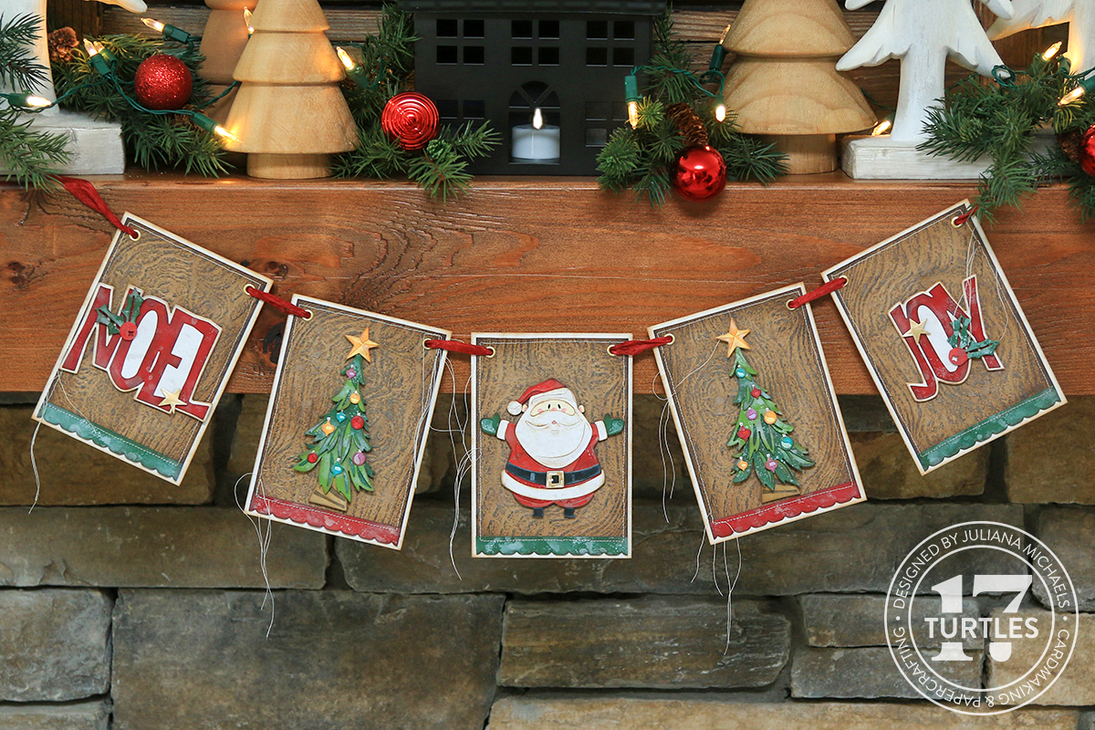 Christmas Banner - Tim Holtz Sizzix Christmas 2023 - Project Idea