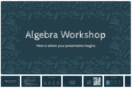 Template PPT Gratis - Algebra Workshop