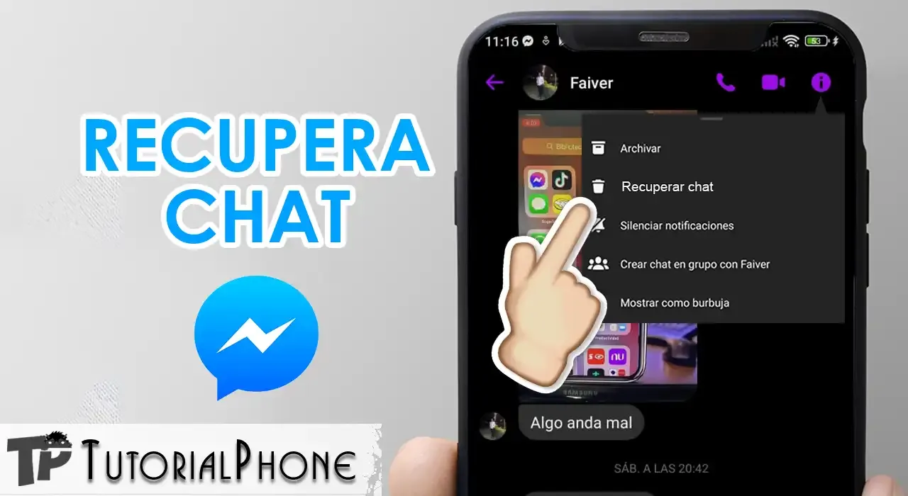 cómo recupero un chat borrado en messenger