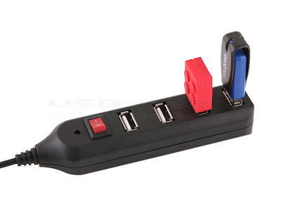 USB 4-Port Hub with Power Switch