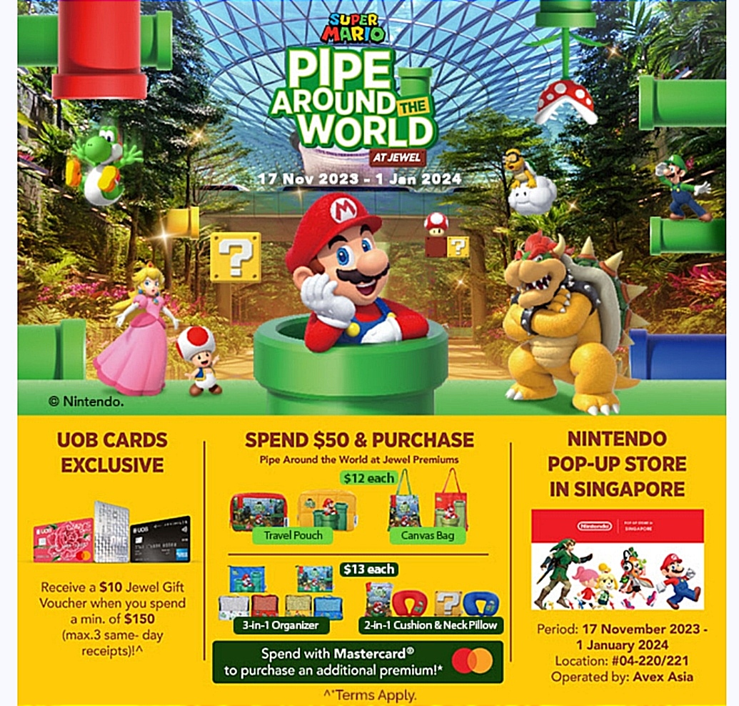 Nintendo Pop-Up Store Singapore At Jewel Changi Airport: Shop For Mario  Merch & More - Little Day Out