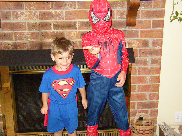 Beauty Begins with Biscotti: Superman and Spiderman