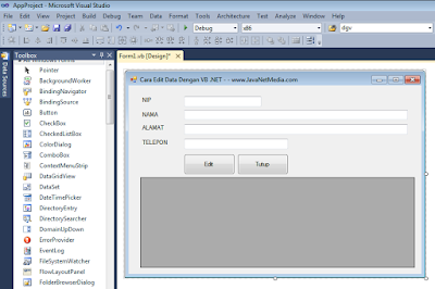 VB .NET - Cara Edit Data Pada Database