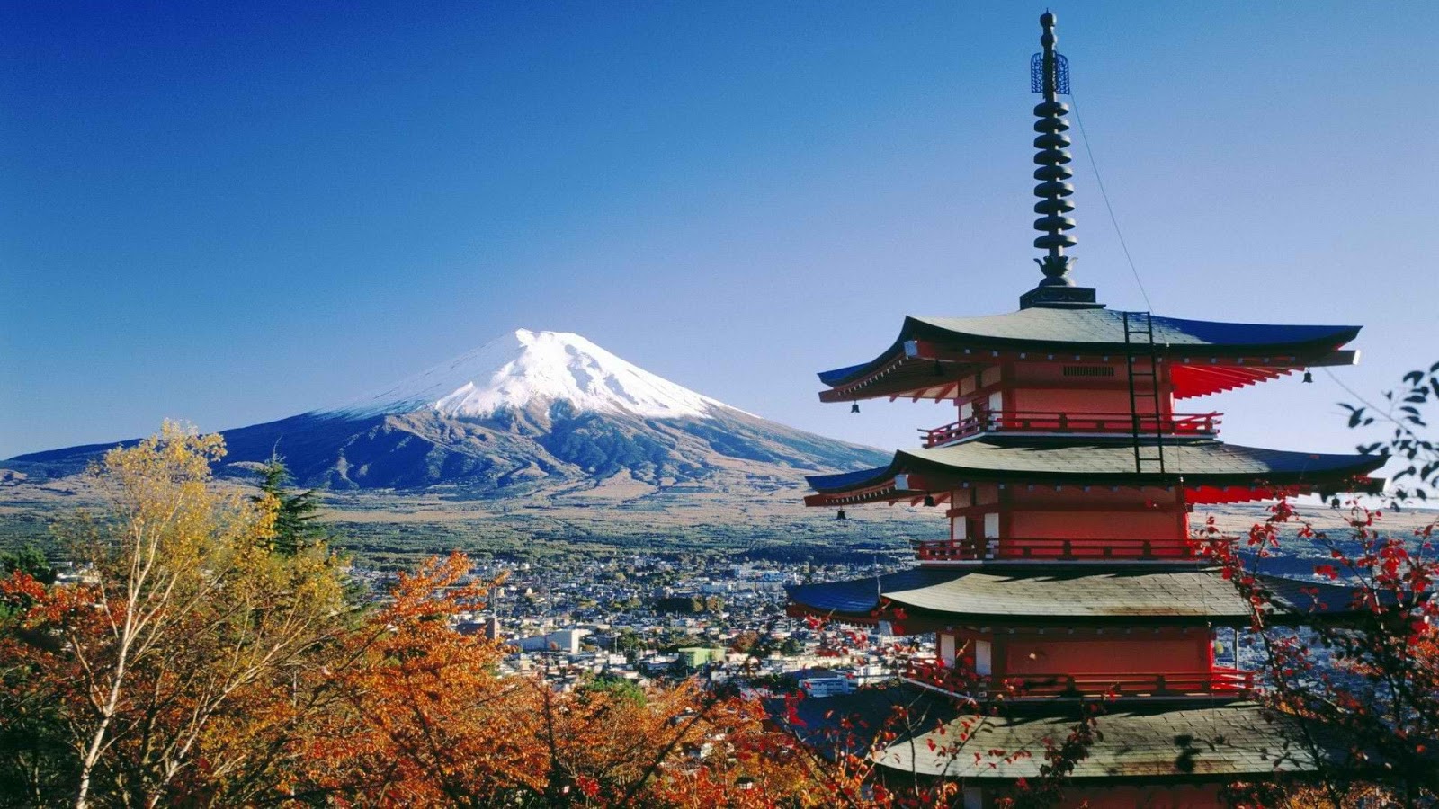 Wallpaper Gunung Fuji Di Jepang Tapis Berseri
