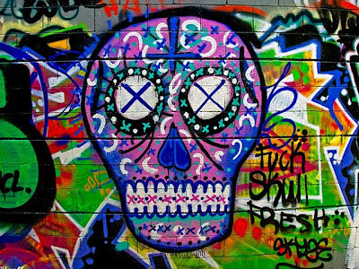 Graffiti Wall, Skull Graffiti