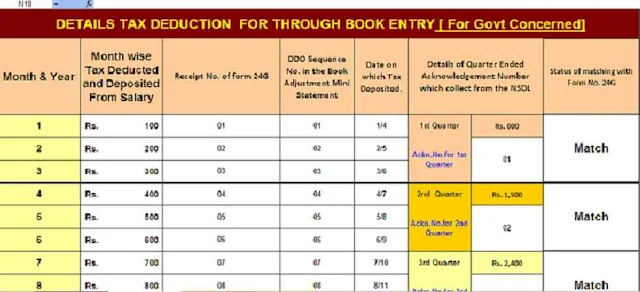 Data Input Sheet