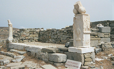 Sagrado Masculino, Falicismo, Falismo, Falo, Deuses Fálicos, Santos Fálicos - Stoibadeion (templo de Dioniso em Delos, Grécia)