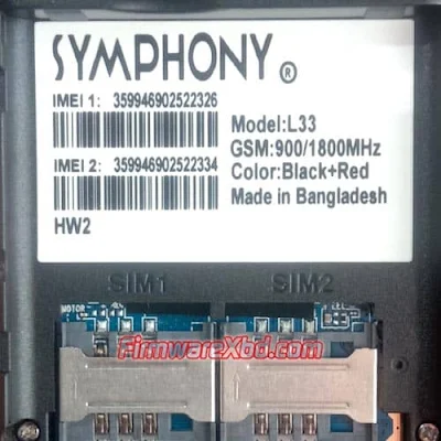 Symphony L33 HW2 Flash File
