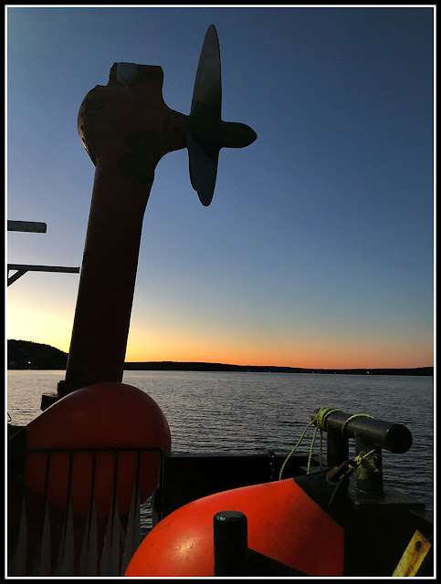 iPhoto; iPhonography; Nova Scotia; Twilight; LaHave Ferry; Propeller; LaHave River