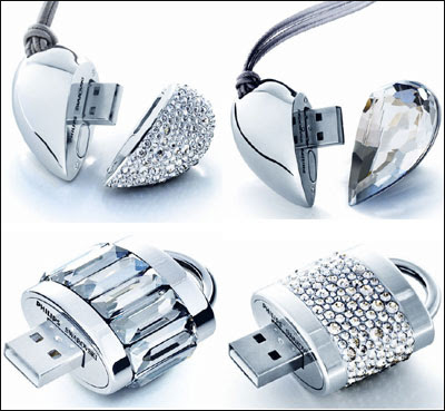 Sparkling USB Drives and Headphones