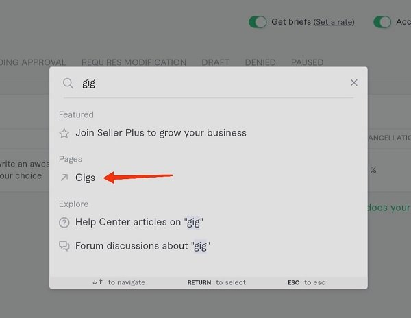 Create a Fiverr Gig from Mobile browser