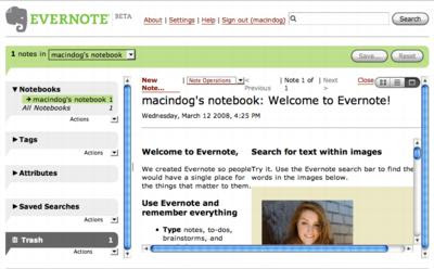 Evernote online