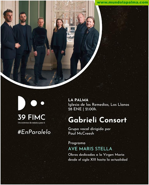 La Iglesia de Los Remedios, en Los Llanos, acoge un concierto acapella de Gabrieli Consort