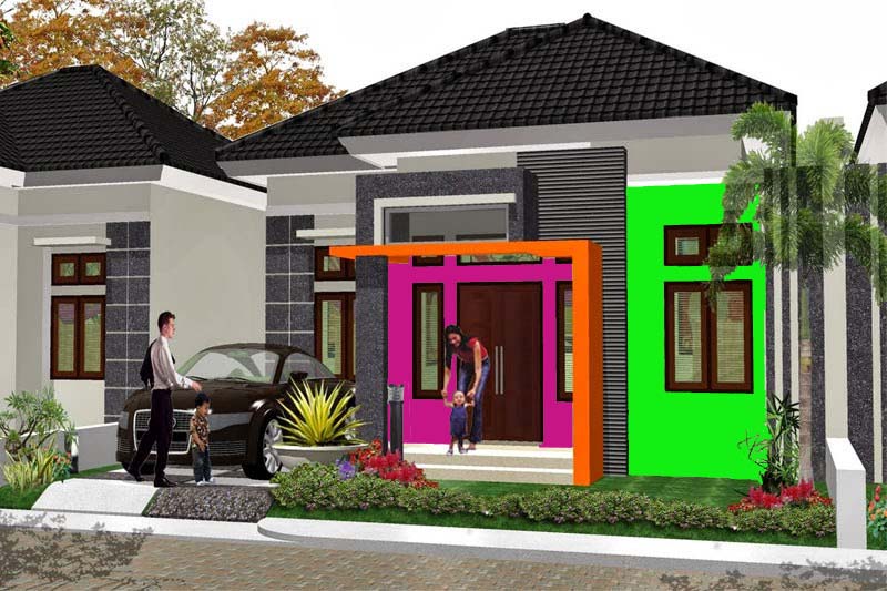 55 Kombinasi Warna  Cat  Rumah  Hijau  Dan Orange