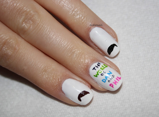 Dan And Phil The Amazing Book Is Not On Fire Nail Art