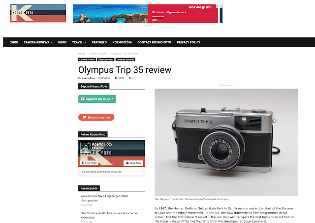 olympus trip david bailey advert