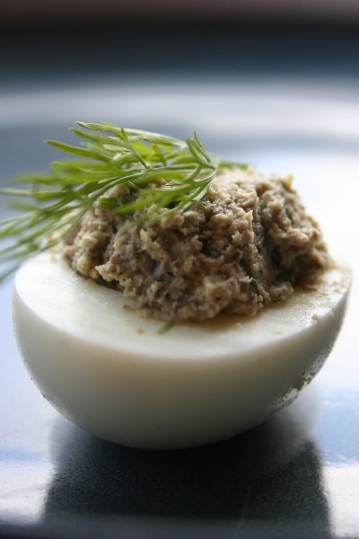 Jaja faszerowane pieczarkami