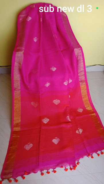  Linen By Linen Jamdani Saree