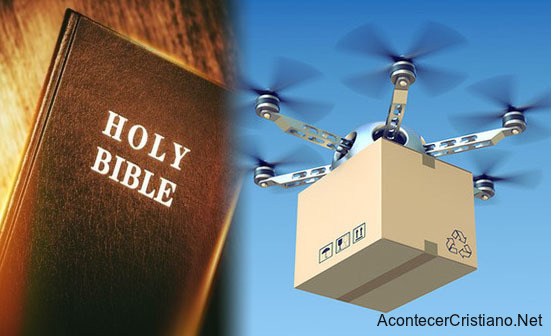 Drones lanzarán miles de Biblias 