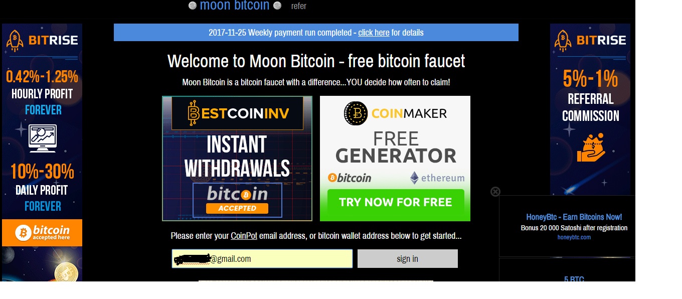 Earn Free Bitcoins - 