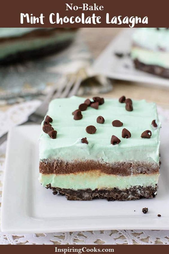 This is easy enough for my 11 year-old daughter to make. You’ll love the layers of mint Oreos, Cool Whip and chocolate pudding.
