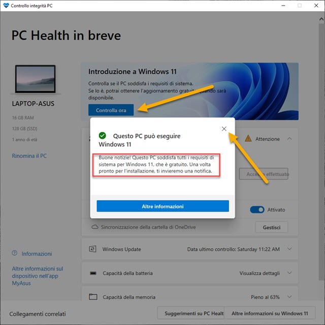 verifica compatibilità pc windows