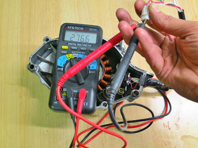 Yamaha YBR 125 Crank Position sensor / Pick up coil testing pick up coil