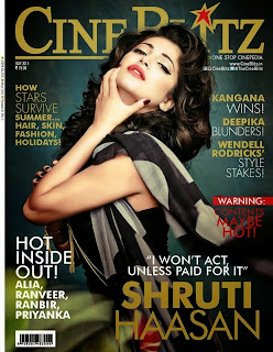 Shruti Haasan 2015 Cineblitz Magazine Photo Shoot Photos