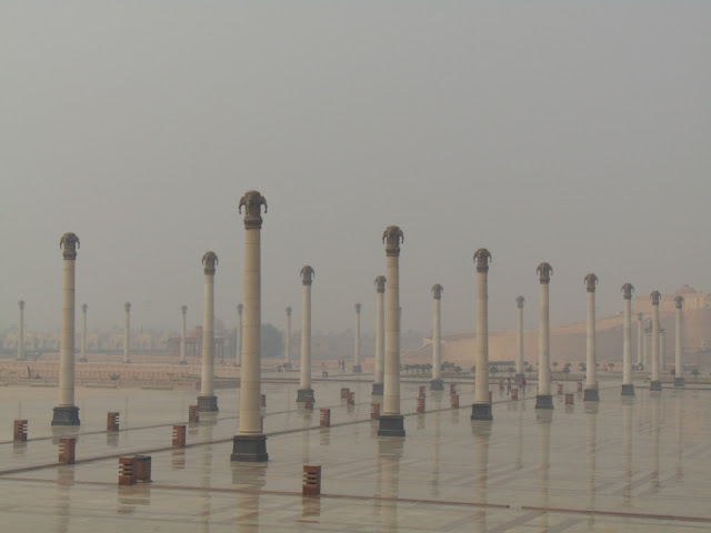 pillars in ambedkar park